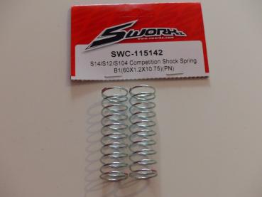 SWORKz 1/10 Competition Feder Stoßdämpfer B-1 (60x1.2x10.75)(PN)(2)
